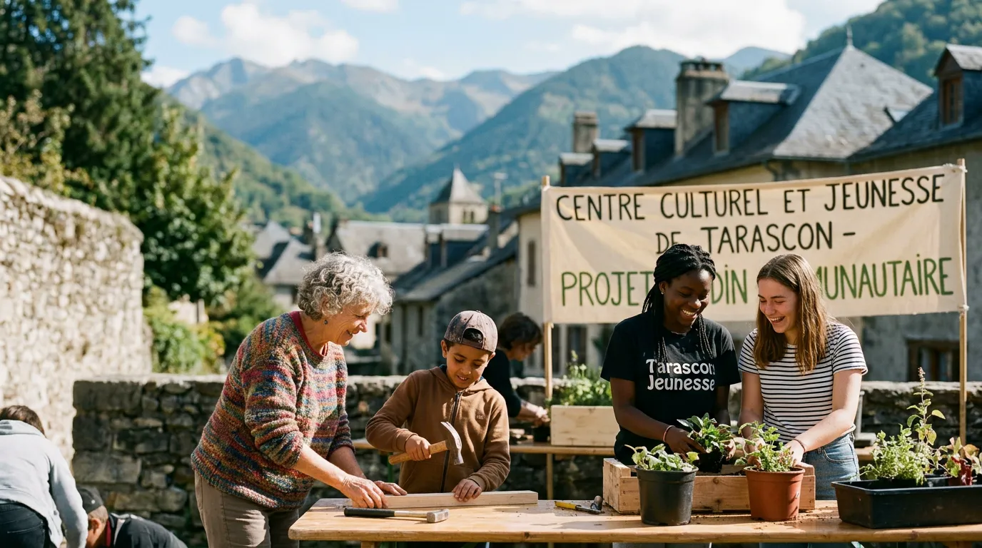 Action civique et éducative de la Maison des Jeunes et de la Culture à Tarascon-sur-Ariège