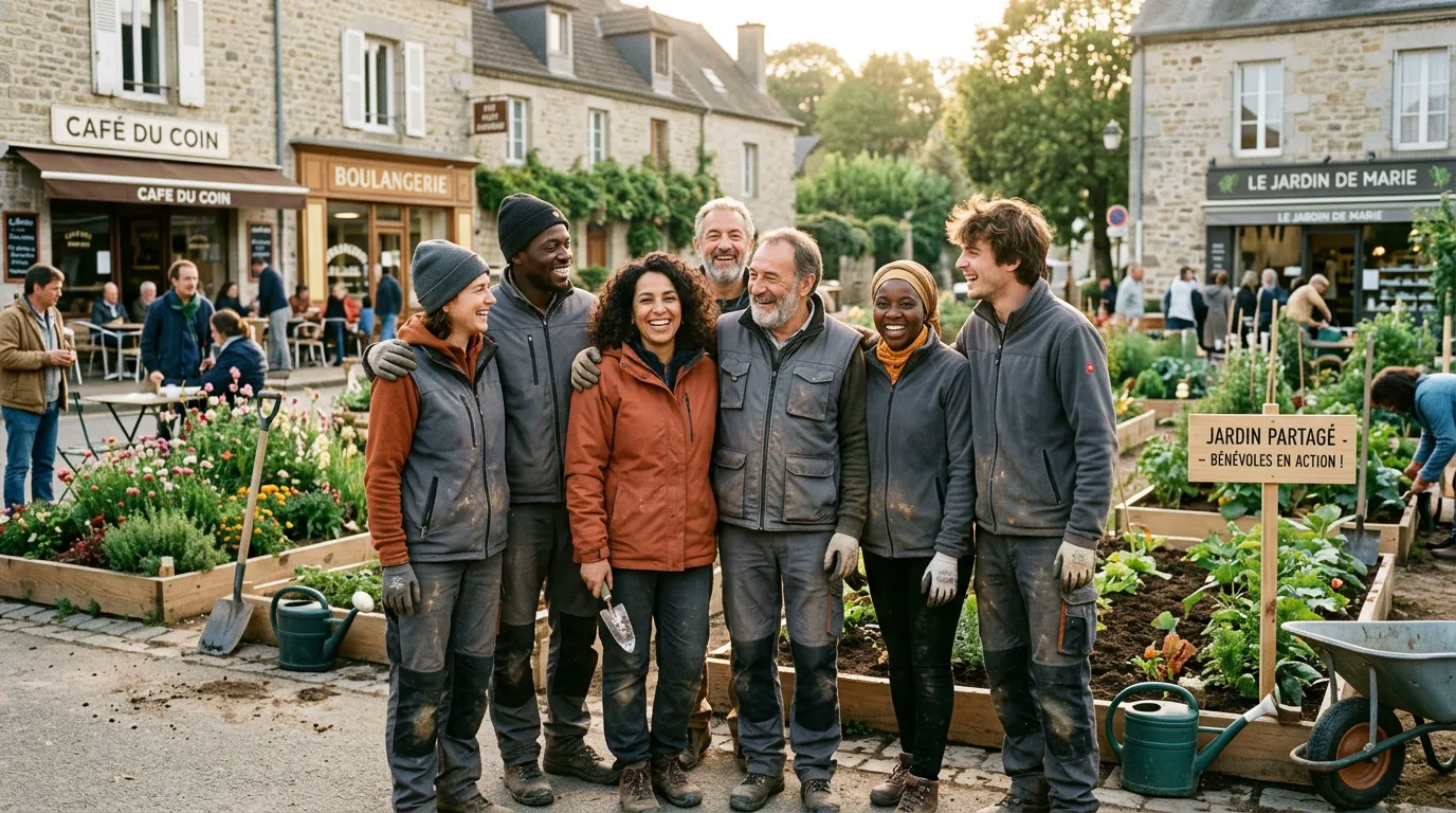 Groupe de bénévoles et participants prêts pour une excursion de terrain en Ariège